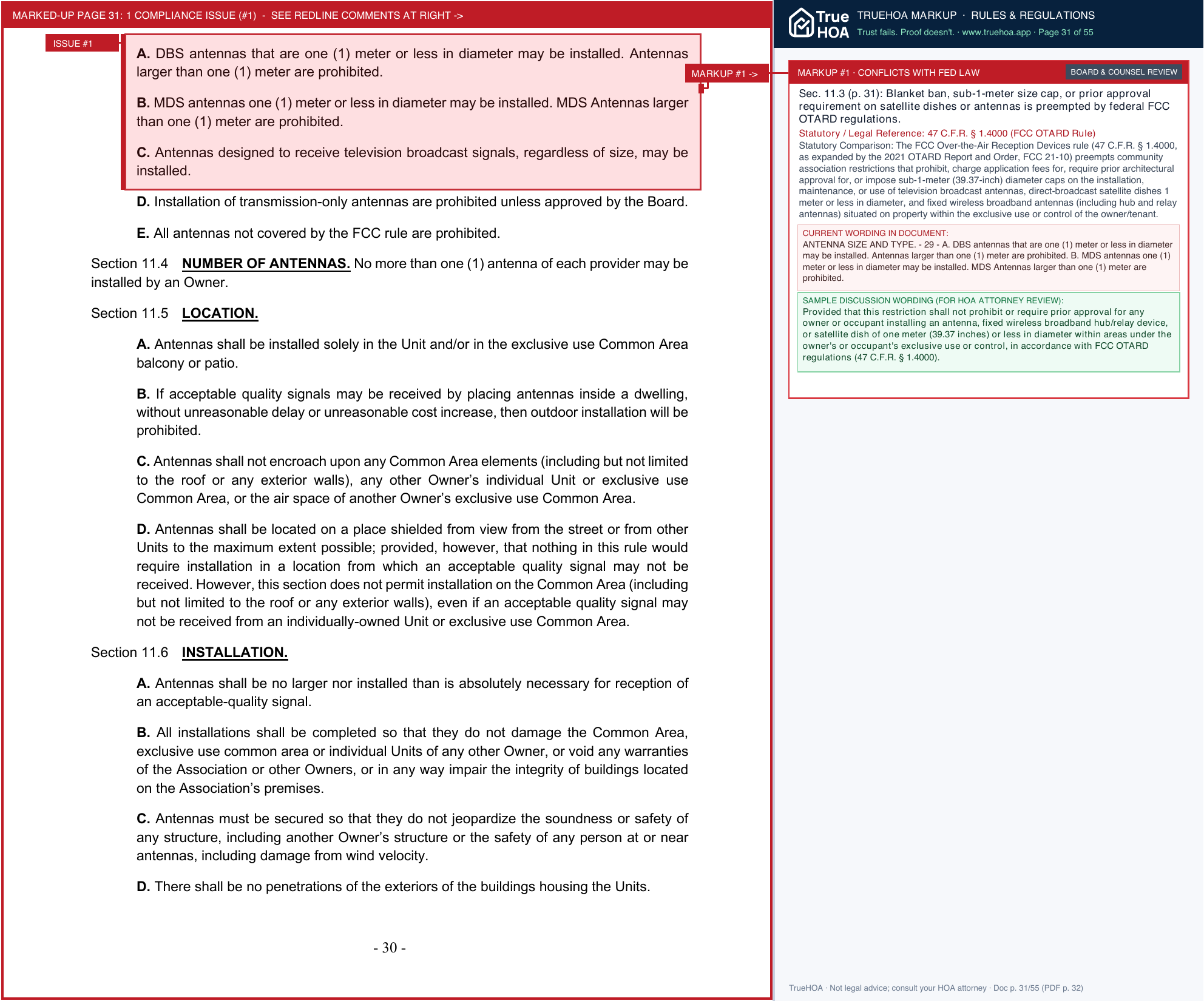 Village Green Owners Association Vg April 2025 Edition Handbook New Revised Rules Finalized 6.5.2025 page 31 widened with TrueHOA Crystal AI margin annotations