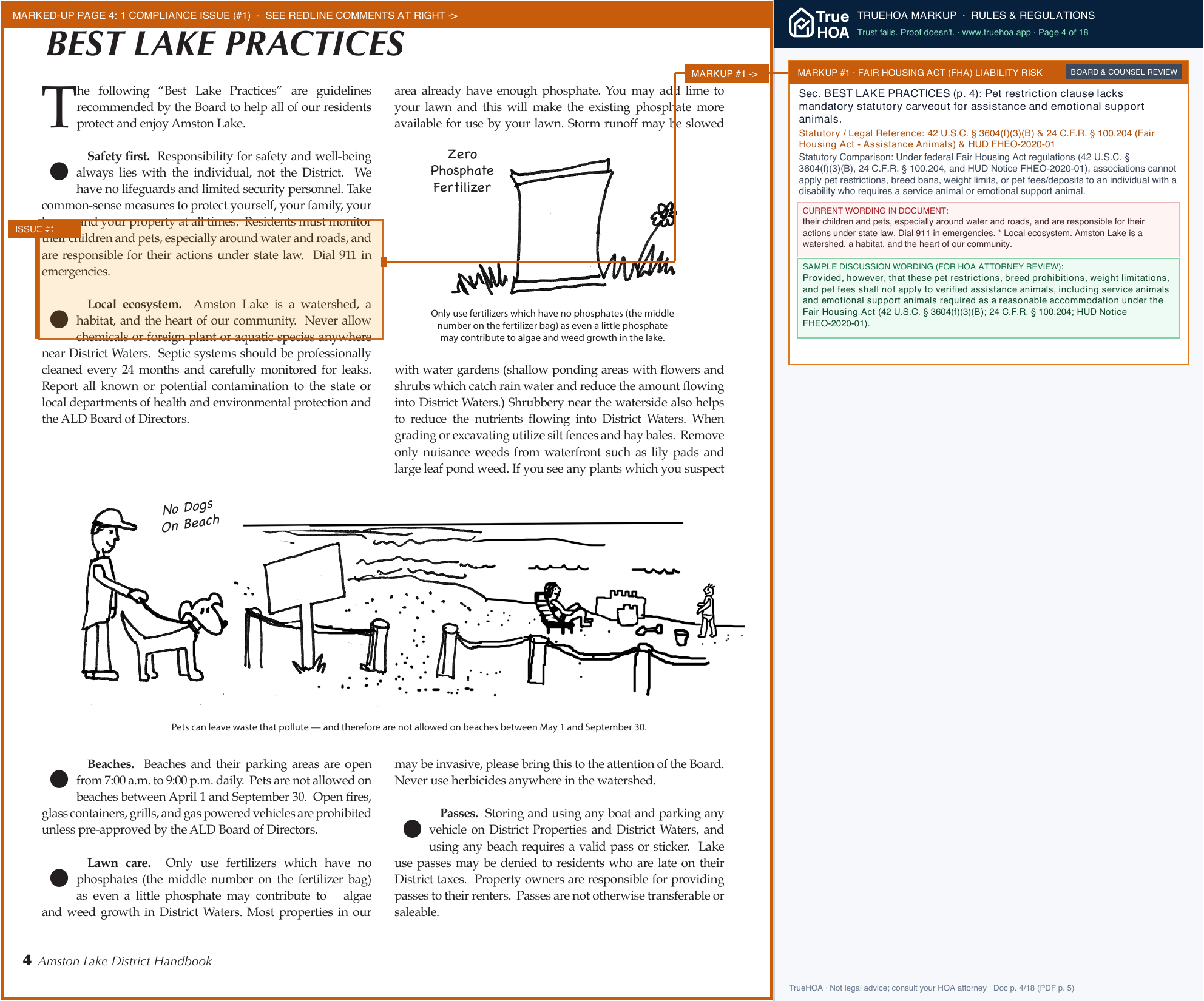 Amston Lake District ALD Handbook 2025 eff. 7 1 25 page 4 widened with TrueHOA Crystal AI margin annotations