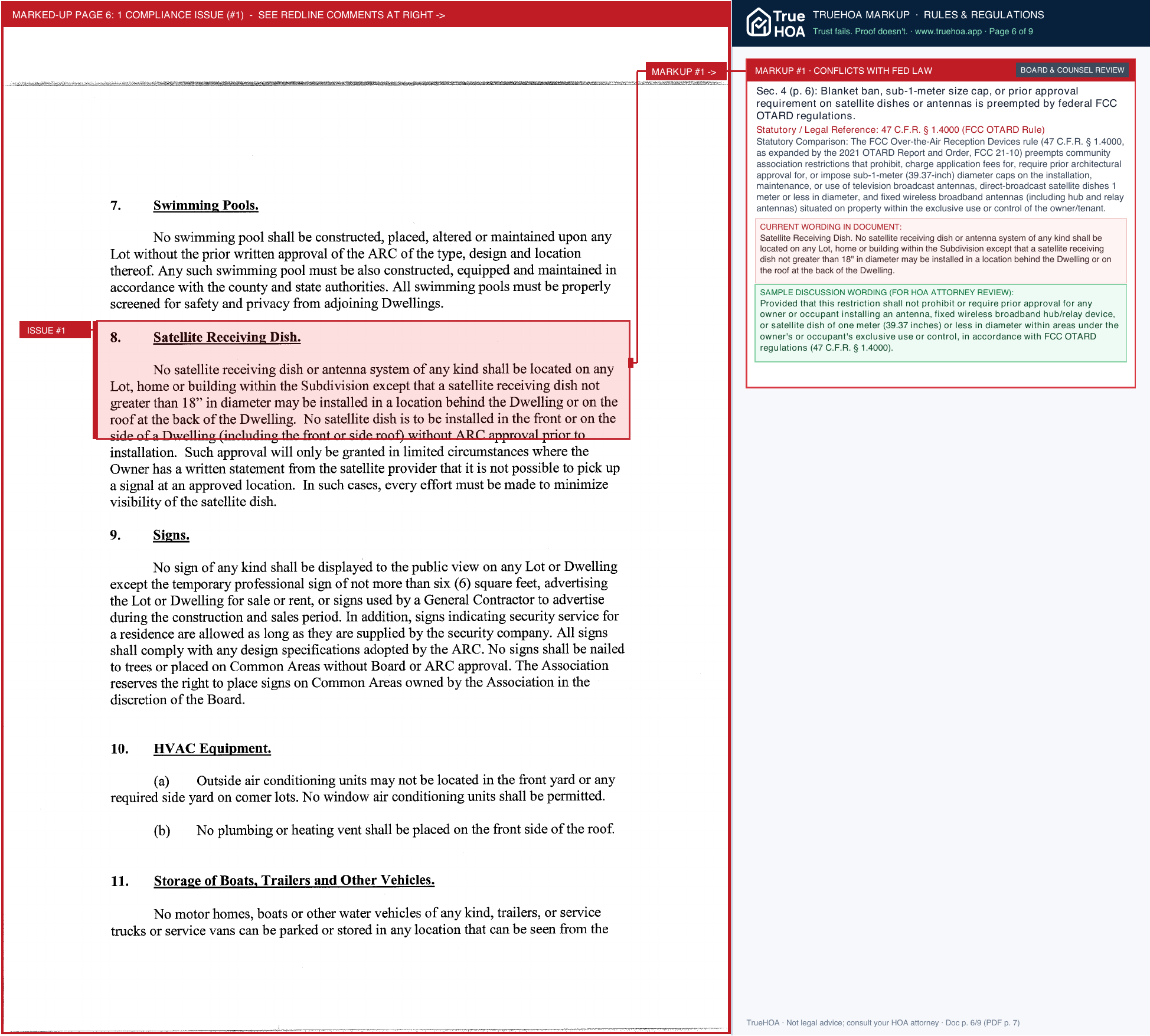 Briargrove HOA Briargrove Architectural Guidelines page 6 widened with TrueHOA Crystal AI margin annotations