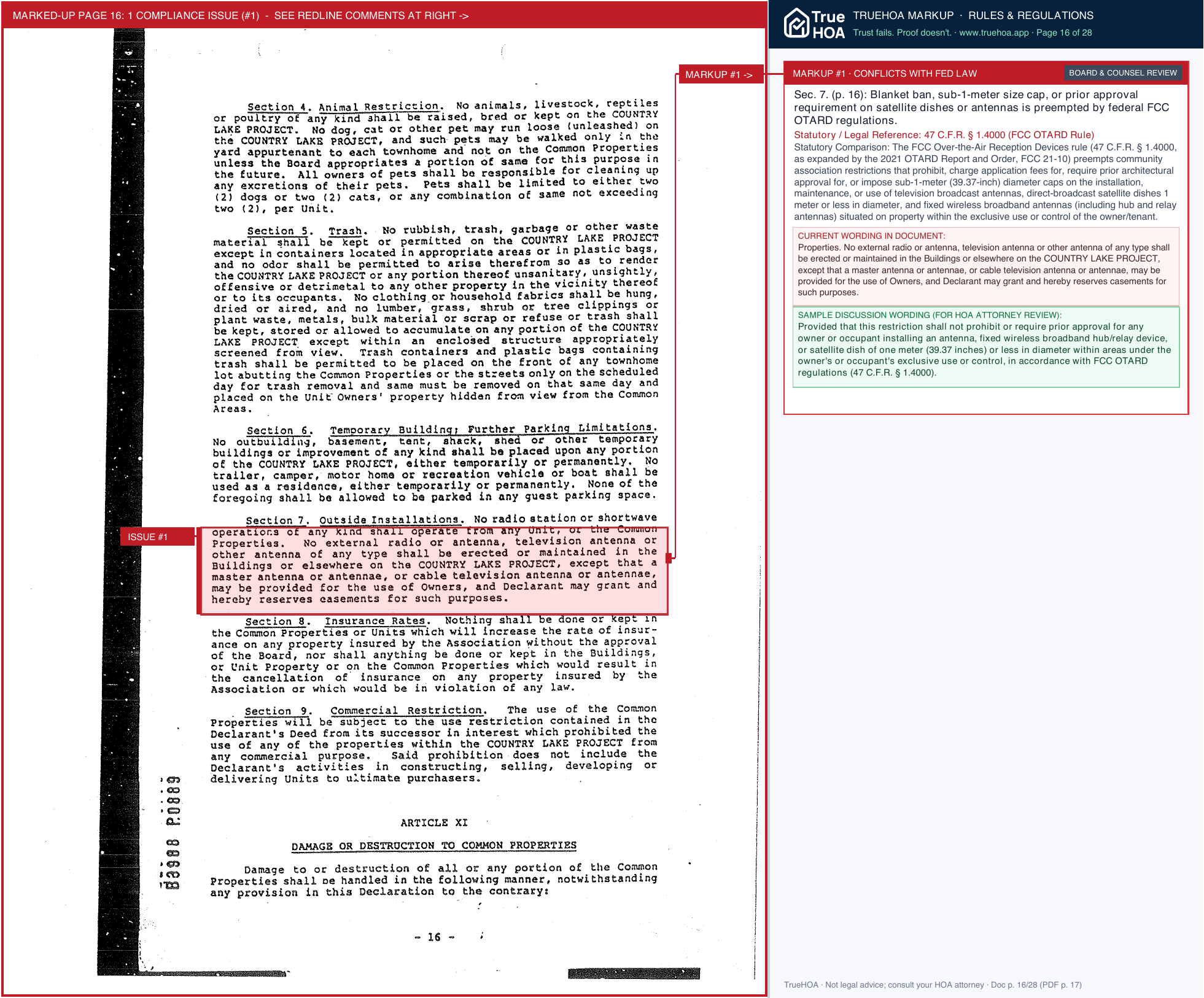 Country Lake HOA 8631f2 Ddf345b454fc42528aea11b30c7450c5 page 16 widened with TrueHOA Crystal AI margin annotations