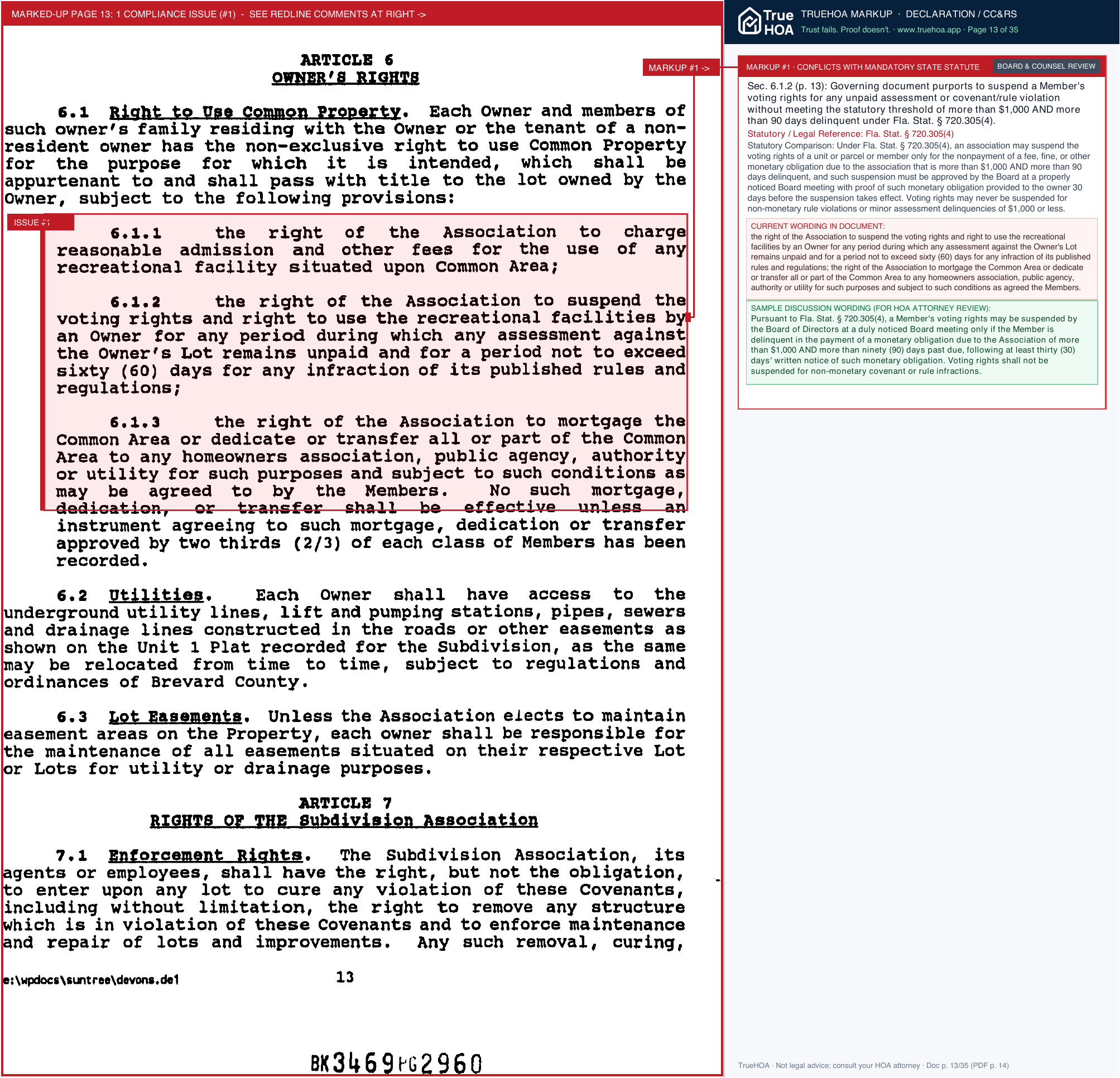Devons Glen HOA Eebe27 3edcfad8854040a1b435ff44e13cca62 page 13 widened with TrueHOA Crystal AI margin annotations