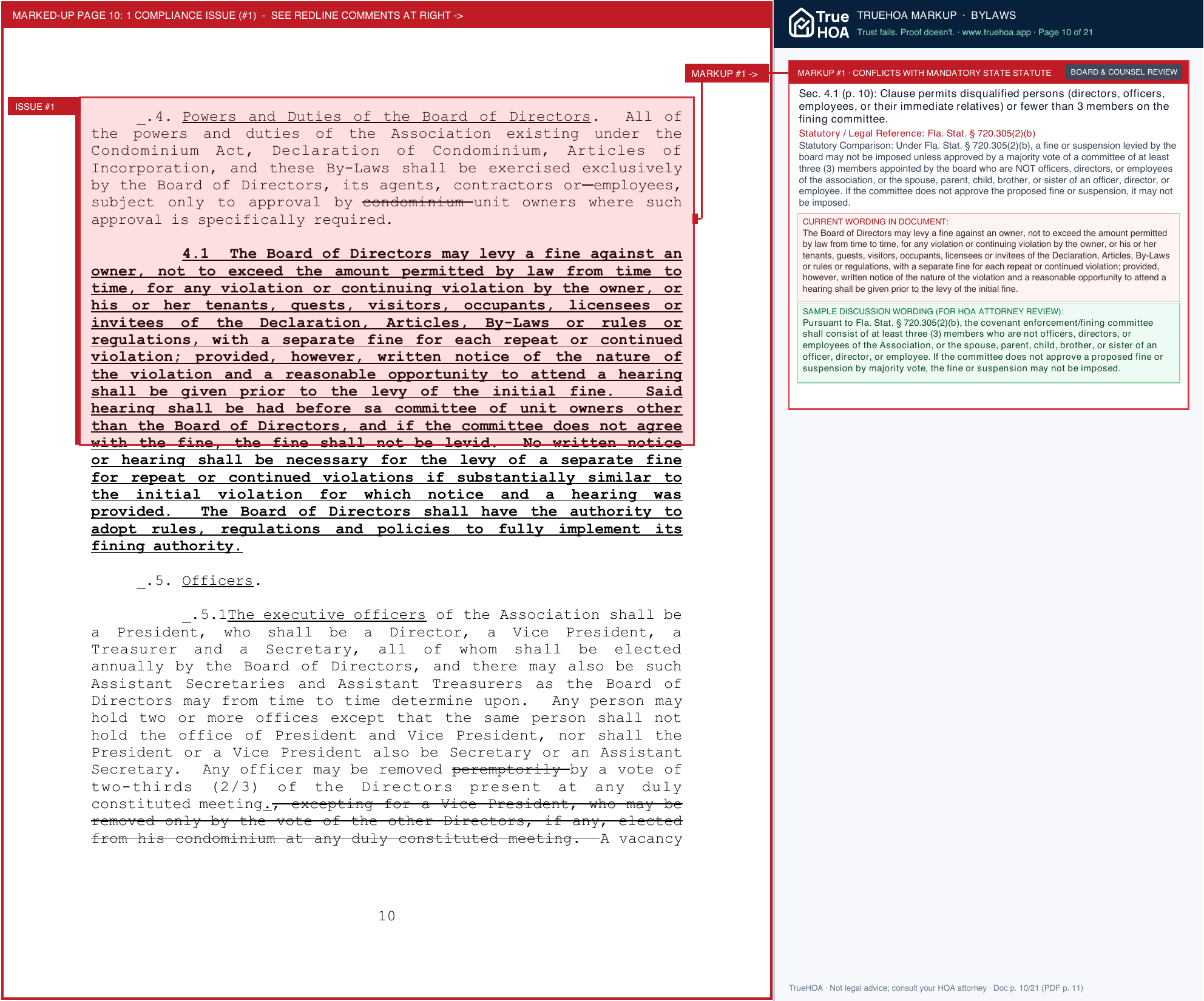 Greenwood Village Community Association of Melbourne 884c4cc0 52a0 4c80 85d9 68e01e9dcd65 page 10 widened with TrueHOA Crystal AI margin annotations