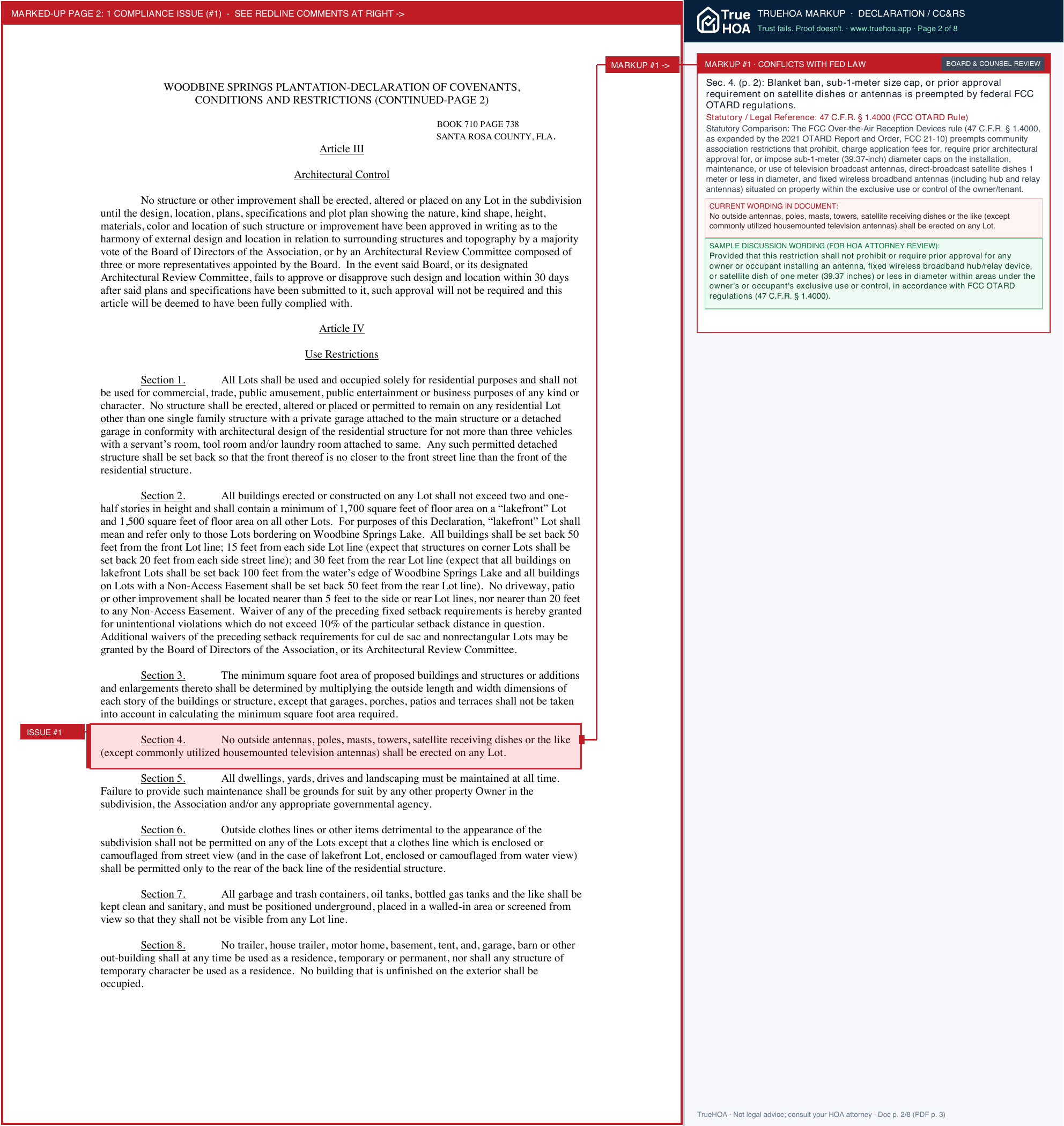 Woodbine Springs Plantation HOA 4ba896 461d7ea7f67a41beb78c3cf7f8c0cde5 page 2 widened with TrueHOA Crystal AI margin annotations