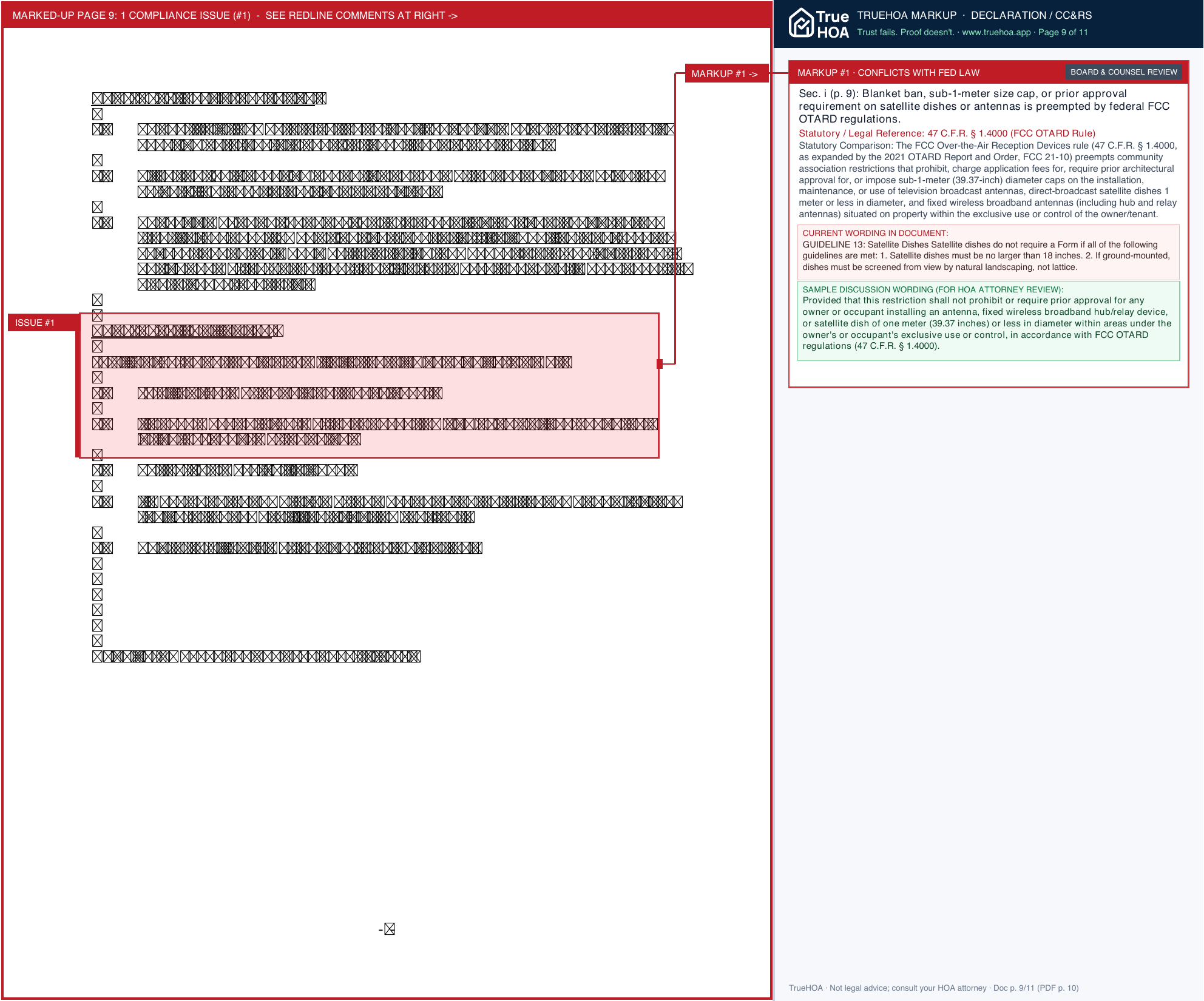 Brentwood HOA ModificationGuidelines RequestForm page 9 widened with TrueHOA Crystal AI margin annotations