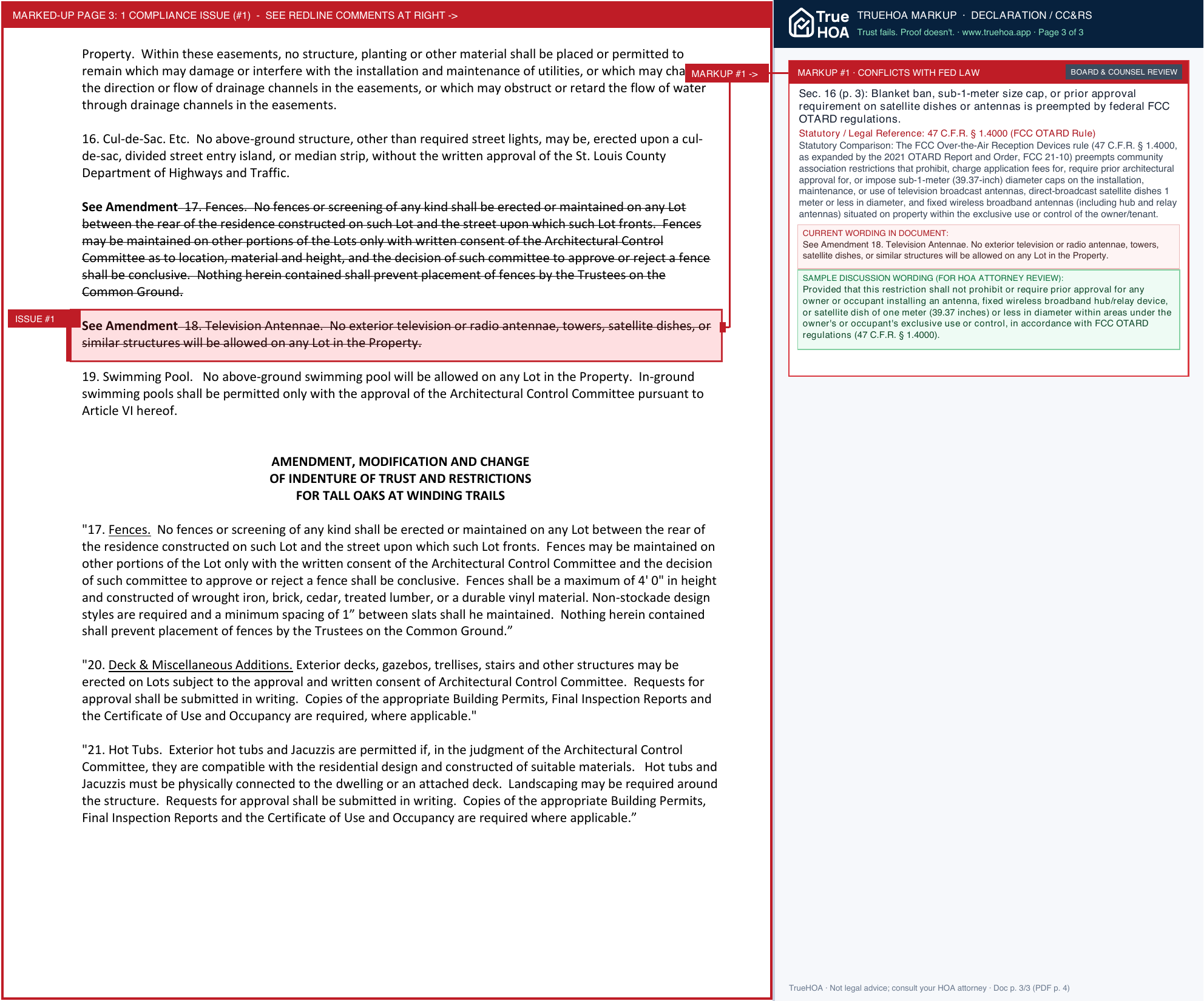 Tall Oaks at Winding Trails HOA Request for Approval Form revised 10 2021 page 3 widened with TrueHOA Crystal AI margin annotations