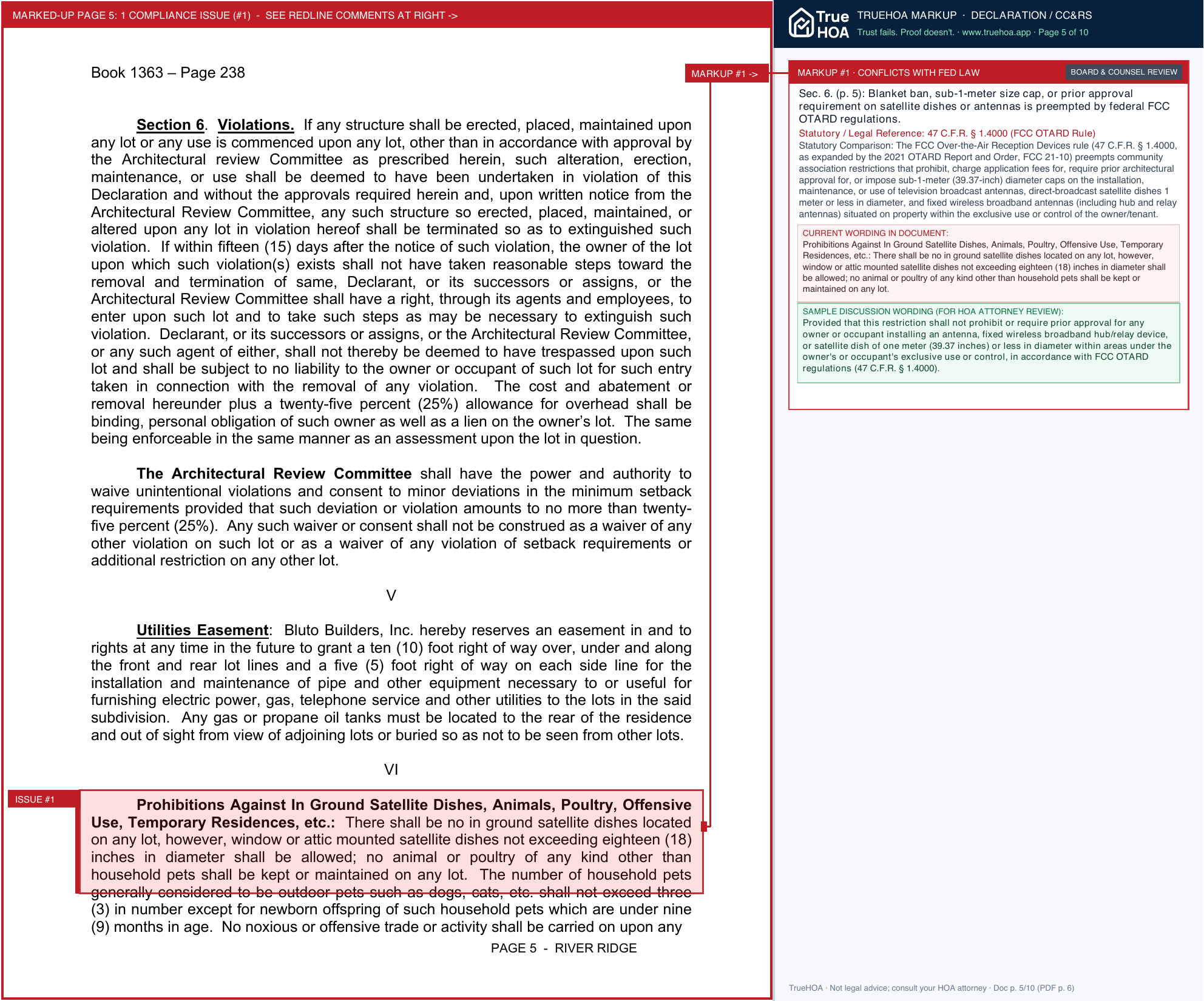 River Ridge HOA 2fbe84 Fb887793344746368dd71bdb006049c6 page 5 widened with TrueHOA Crystal AI margin annotations