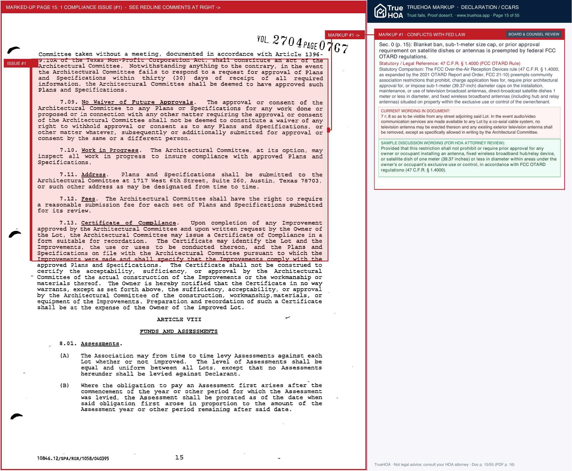 Oak Brook Owners Association 9a109c 8f4cea8d50a34fcfae2095ab6ae6fa27 page 15 widened with TrueHOA Crystal AI margin annotations