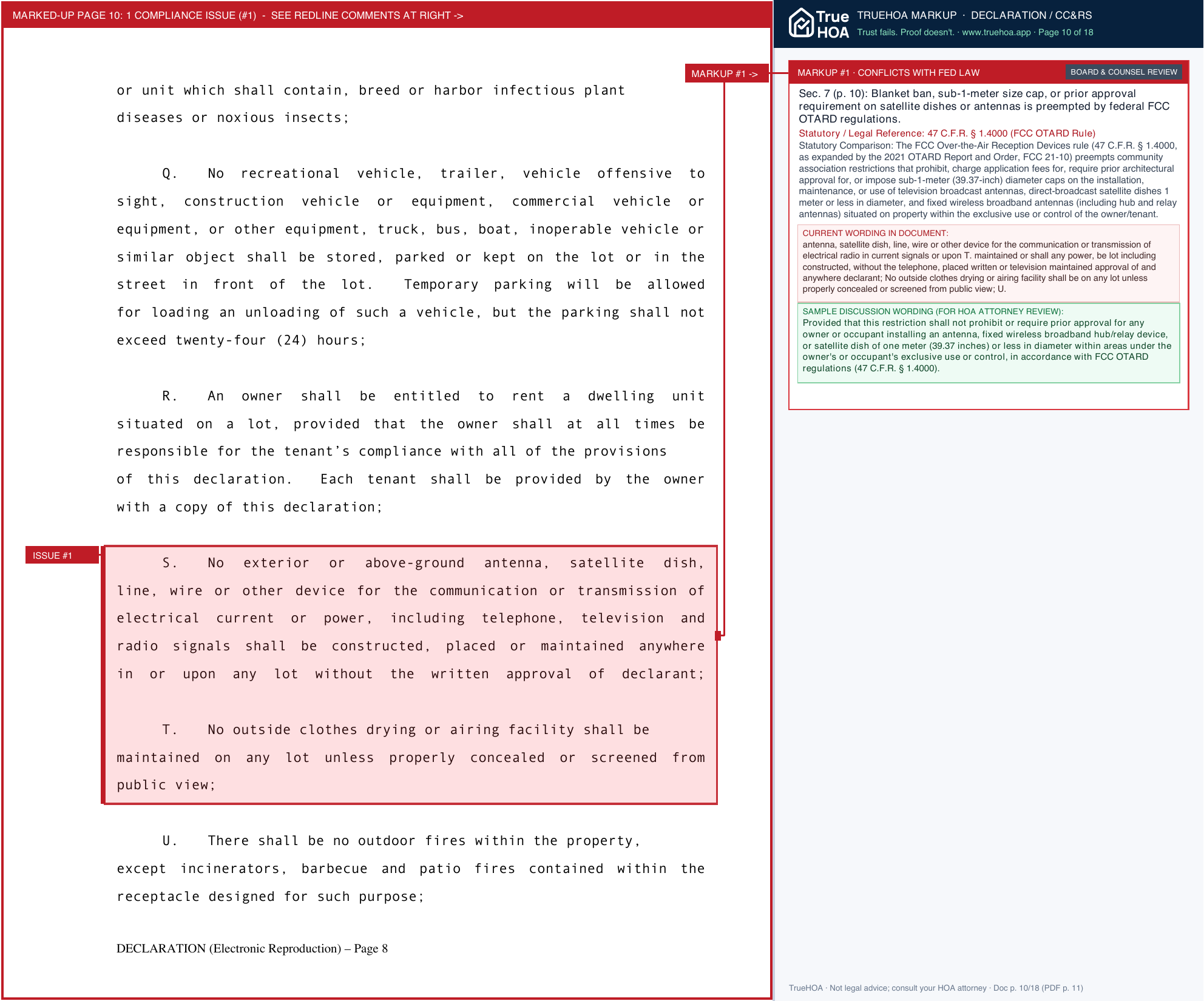 Ivy Glades HOA Ivyglades Covenantsconditionsrestrictions page 10 widened with TrueHOA Crystal AI margin annotations